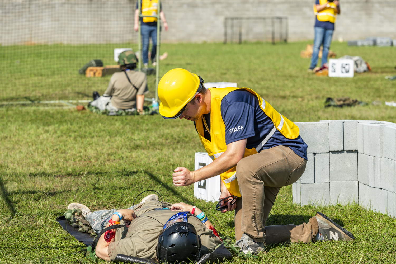 DTC Staff preparing role players