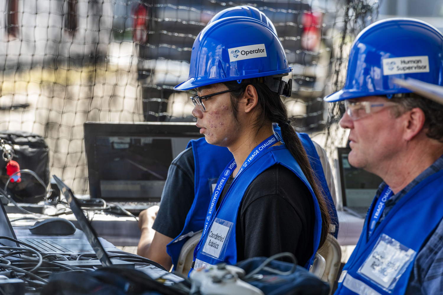 Team Coordinated Robotics at staging tent