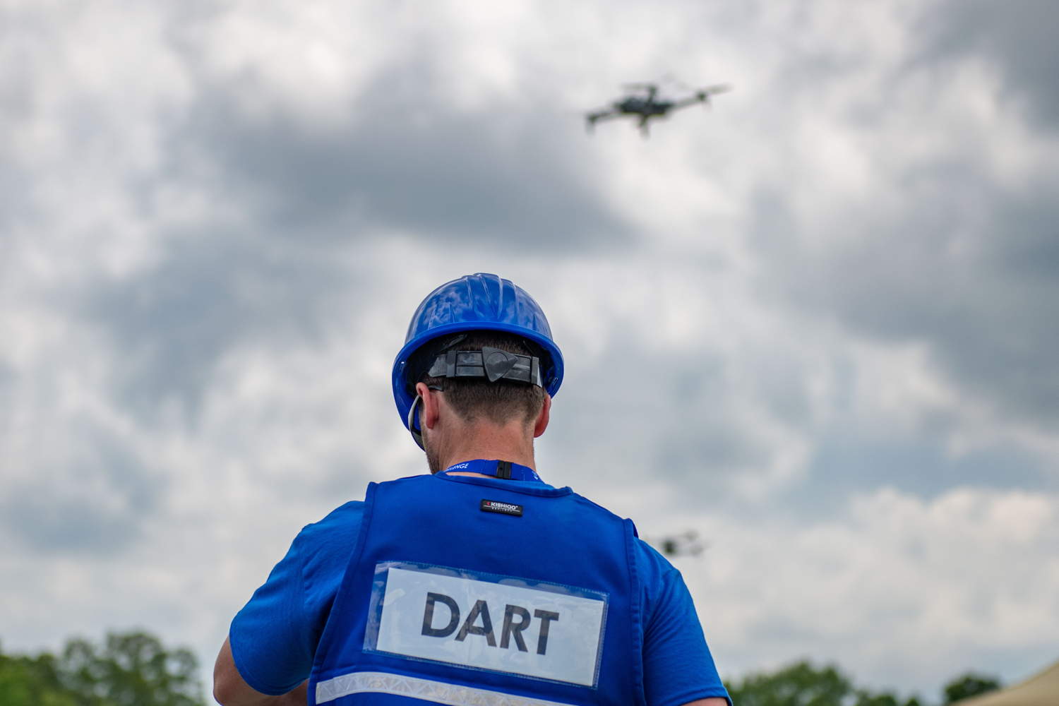 DART team member flying multiple UAVs